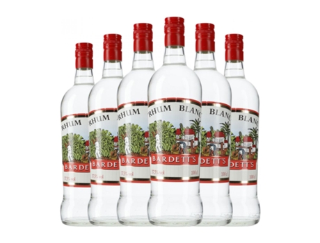 Rum BODEGA DE MOYA Bardett's Blanco (1 L - 6 Unidades)