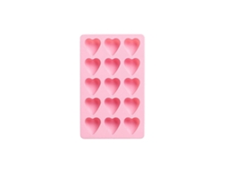 Duas Formas De Silicone Em Formato Coração Para Cubos Gelo, Ideais Para Cozinha, Chocolate, Doces, Cor Rosa