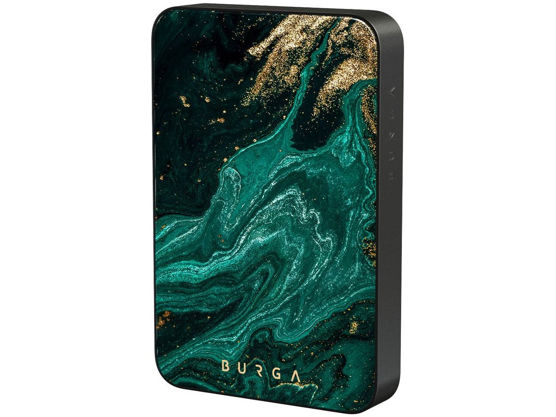 Powerbank BURGA 10000mAh - Emerald
