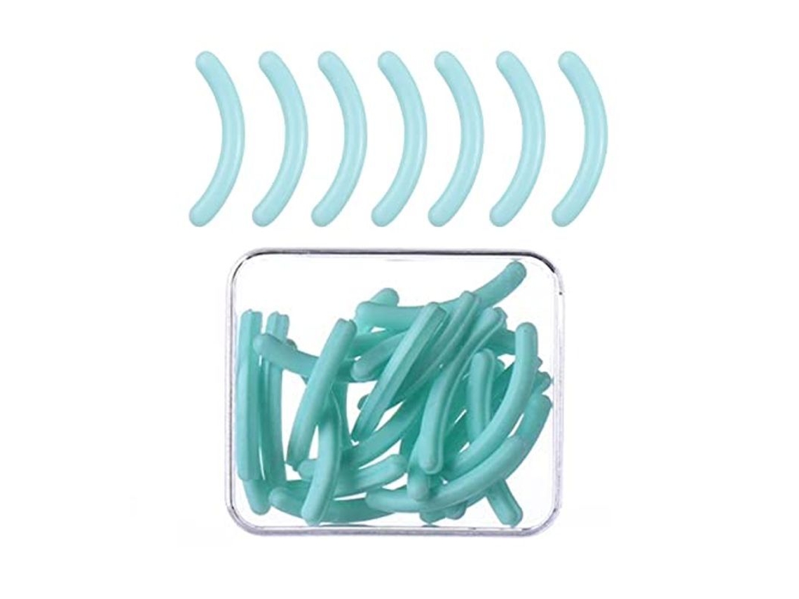 Recarga De Creme De Cílios, 24 Peças De Borracha De Silicone Para Creme De Cílios, Verde Menta