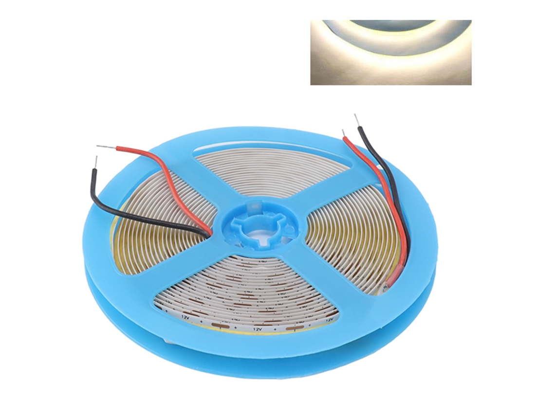 2026 tira Led Flexível Cob Autoadesiva 12v 90 Cri 110lm 5m Luz Neutra 4000k