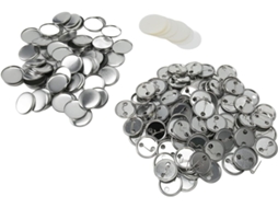 Conjunto de Moedas Redondas em Branco para Distintivos, Feitas de Ferro Resistente, Kit para Presente Prático SFUSHOS