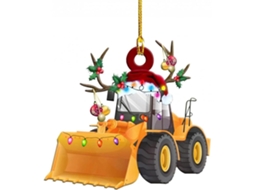 Decoração De Natal Laxiscreed Com Pendentes De Caminhão, Carro De Bombeiros, Escavadora E Jeep Para Árvore