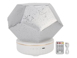 Projetor Lurelia LED Star, Controle Remoto, USB, Rotação 360°, Recarregável, Dimerizável