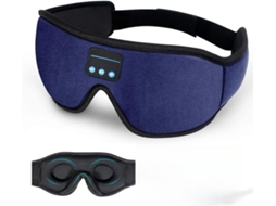 Máscara de Dormir 3d com Bluetooth, Lavável, Alto falantes Estéreo Ultrafinos e Microfone para Insônia e Viagens AQUAFORGE (azul)