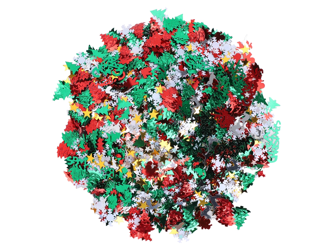 Laxiscreed Confetes Natal Com Glitter E Sequin Para Decorações Festivas, 100g