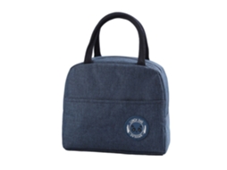 Lurelia Bolsa Térmica Para Almoço Portátil Isolado Com Alça E Bolso Azul
