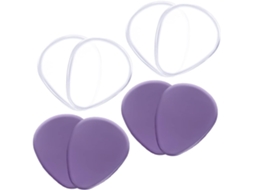 Galpada 4-pares De Palmilhas Gel Adesivas Para Calcanhar E, Confortáveis Para Uso Diário Em Calçados Femininos