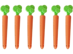 Design Original E Portátil Com Fecho Magnético De Plástico, 20 Prendedores Em Formato De Vegetais Para Selar Sacos Casa