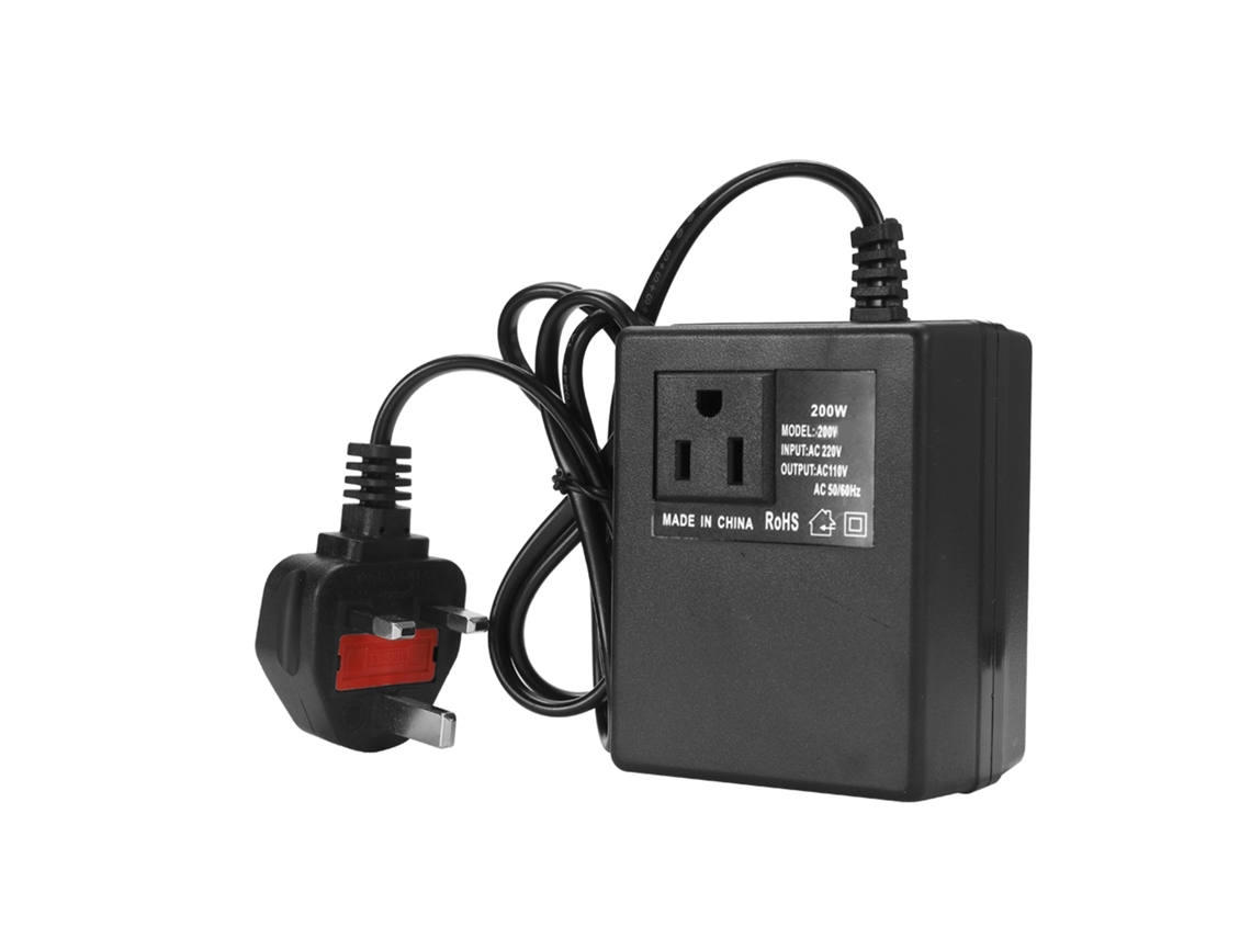Adaptador Transformador Inteligente De 200w De 220v Para 110v Para Hogar Y Viajes