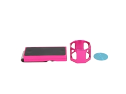 Suporte De Giz De Bilhar Com Clip Magnético Portátil Octogonal Interno Redondo Para Taco De Sinuca Rosa