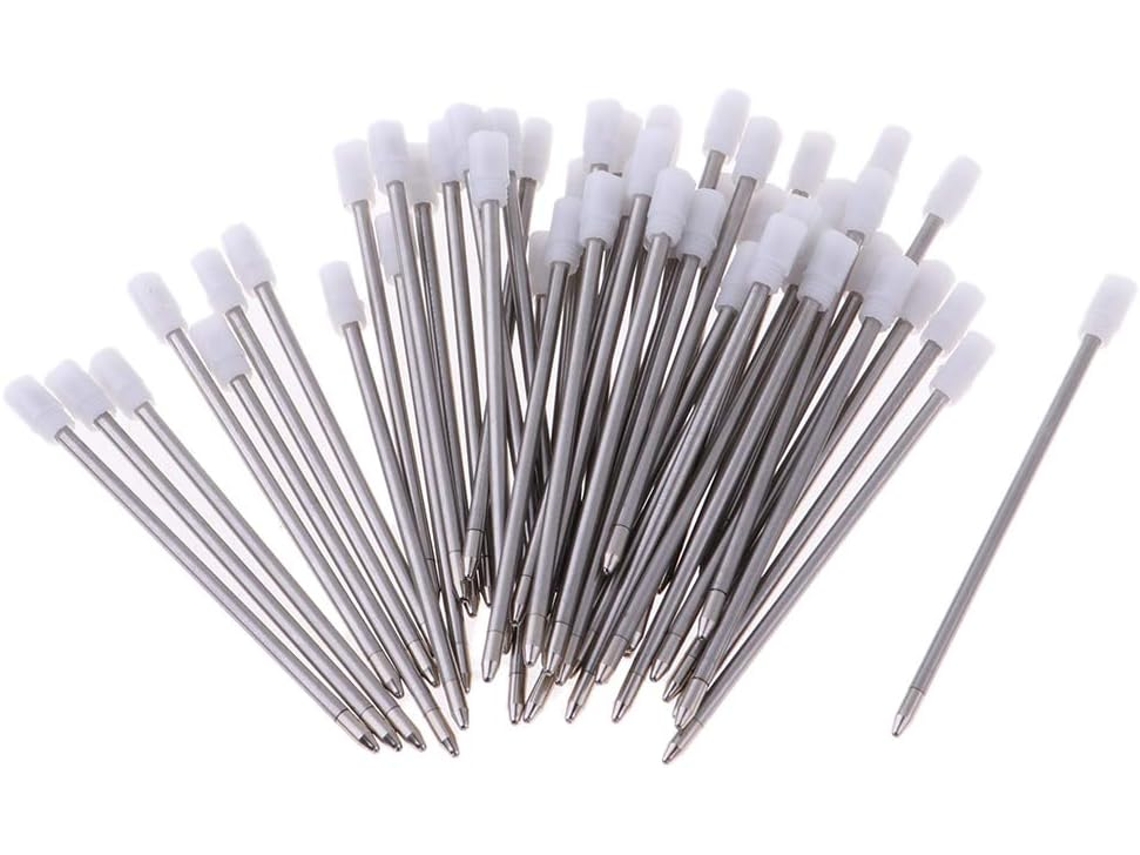 50 Canetas Rollerball De Metal, Ponta 1 Mm, Em Gel, Marcadores,