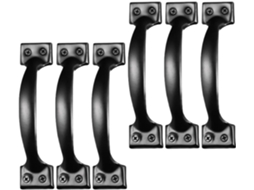 Ultechnovo Conjunto De 6 Puxadores Ferro Preto Para Armários Cozinha, Com Fácil Instalação E Design Decorativo