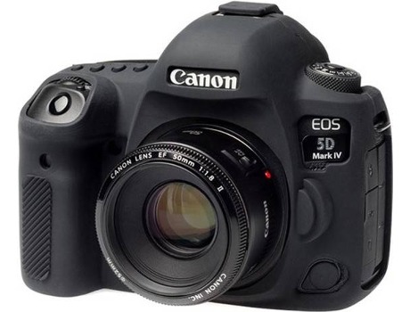 Capa de silicone EASYCOVER Canon 5D MARK IV Preto — Compatibilidade: Canon 5D MARK IV