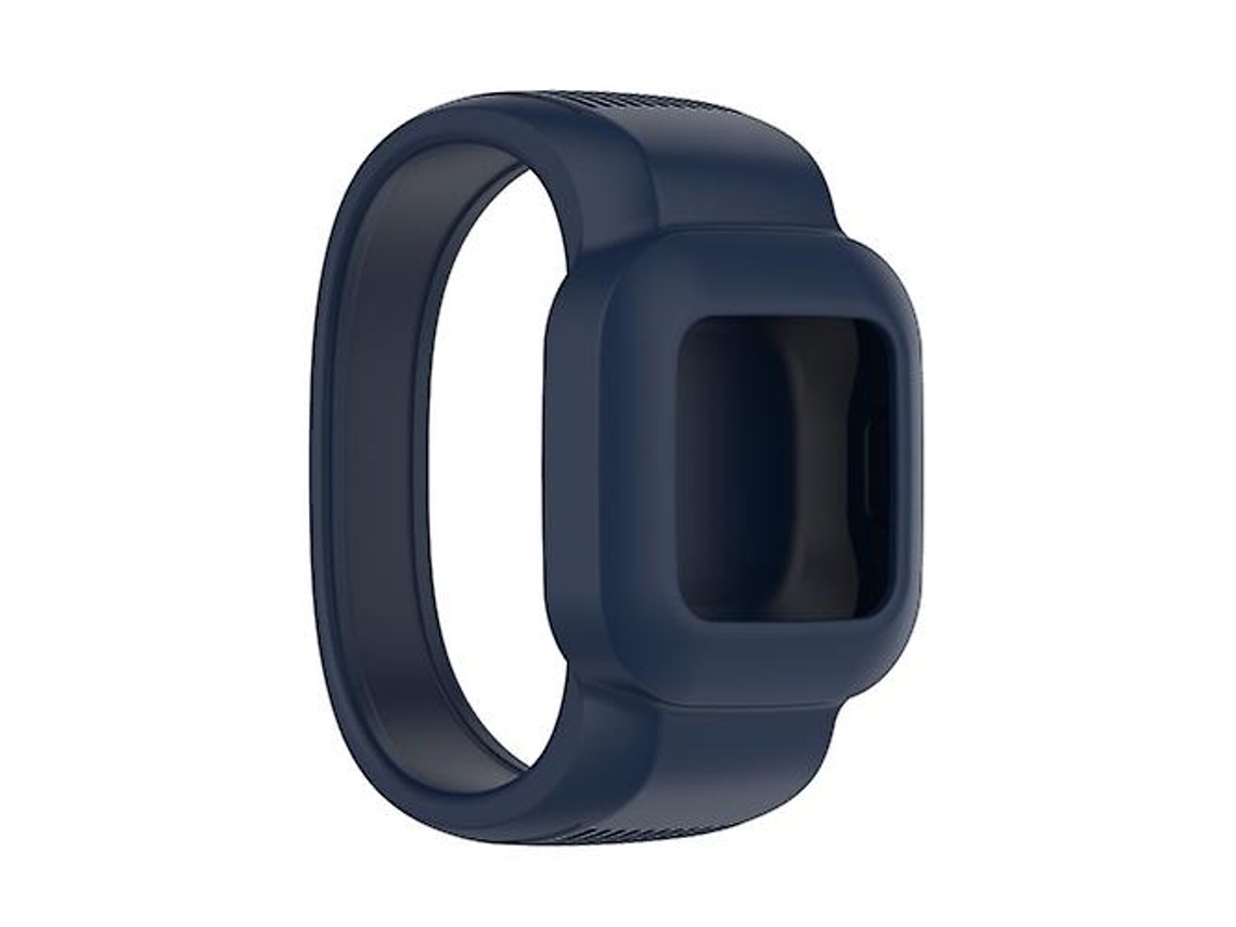 Pulseira De Relógio Lurelia Para Garmin Vivofit Jr3 Sem Fivela Silicone Pure Color Azul Escuro