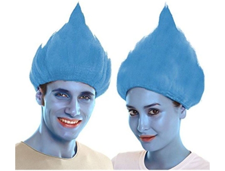 Peruca  Troll (Azul)