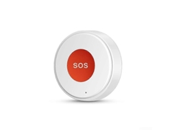 Botão Sos Inteligente Com Alerta De Emergência Wi-fi Para Segurança Residencial, Recarregável, Resistente À Água E Compatível Com O Google Assist