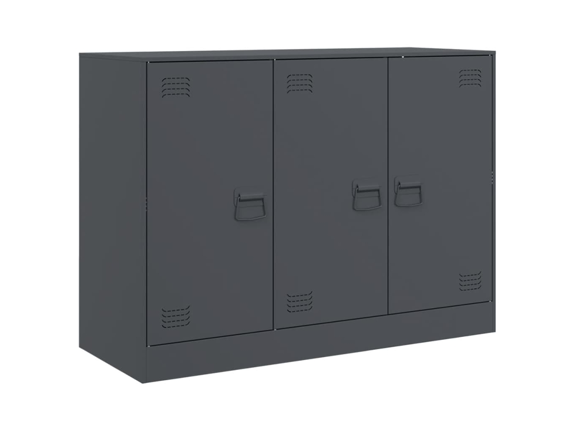 Aparador 99x39x73 Cm Aço Antracite MAISON EXCLUSIVE
