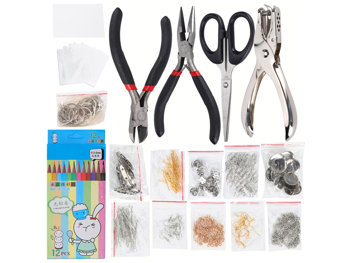 Kit De Lâmina Termorretrátil Diy Para Crianças Lápis De Cor Porta-chaves