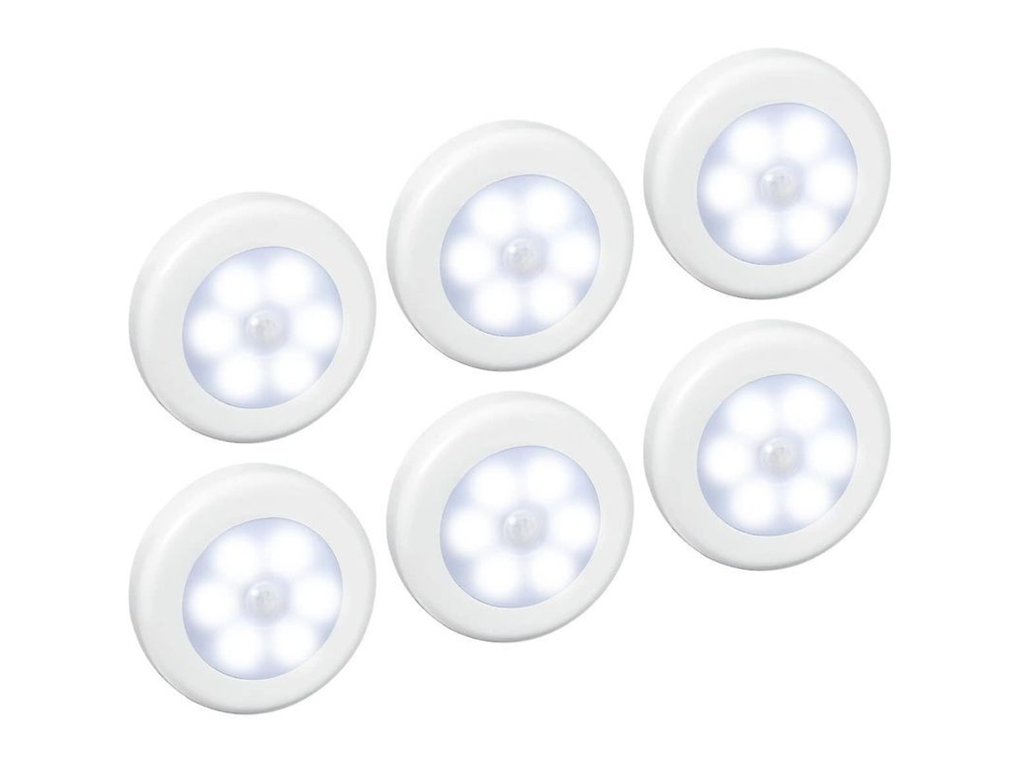 Luz com Detector Movimento 6 Leds Noturnos Presente S/MARCA