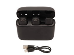 Aetheria microfone Lavalier Sem Fio Redução de Ruído Plug And Play com Estojo de Carregamento para Ios Streaming