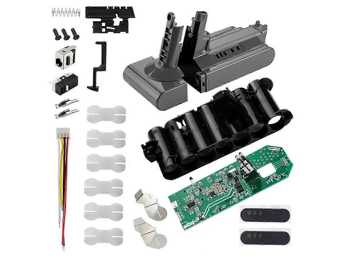 Caixa De Bateria 25.2v Com Pcb, Compatível Com Aspirador V10