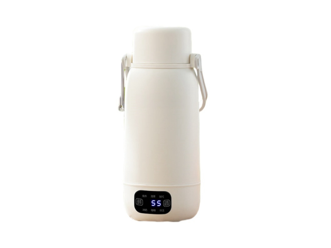 Copo Térmico De 1 Litro Em Aço Inoxidável 316, Com Duas Tampas, Mantém Os Alimentos Aquecidos Por 24 Horas, Ideal Para Bebês E Viagens.