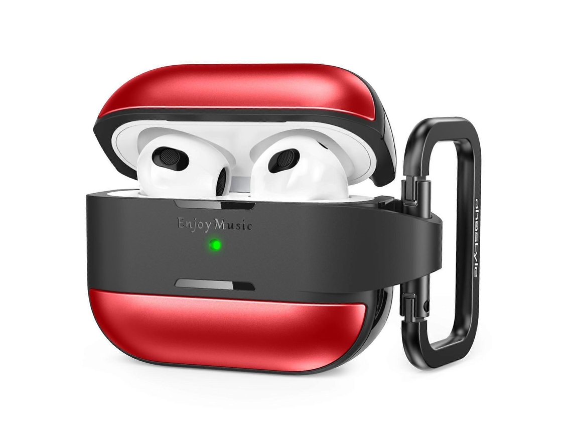 Capa Protetora Ahastyle Wg75-3 Em Tpu E Liga De Alumínio Resistente A Arranhões Para Airpods 3.