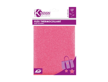 Glitter Fusible Flex Rosa 15 X 20 Cm Cricut