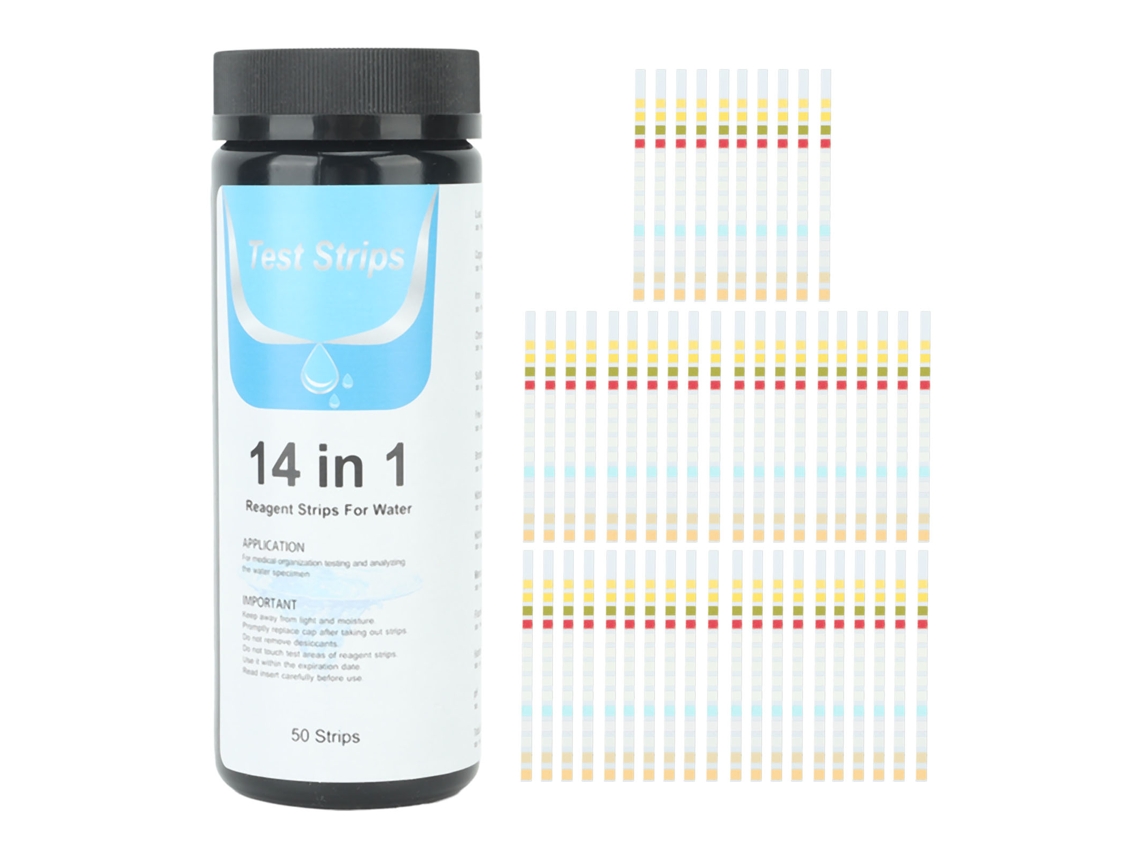 Primerox listras Testadoras de Água 14 em 1 Ph para Água Potável Piscina Spa 50 Listras