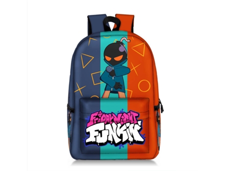 Mochila Escolar HONXINM Clássica Leve Multi-bolso Multicor (47x28x14 cm)