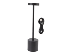 Lâmpada de mesa led com toque 3 níveis estilo nórdico decorativa preta para hotel restaurante S/MARCA