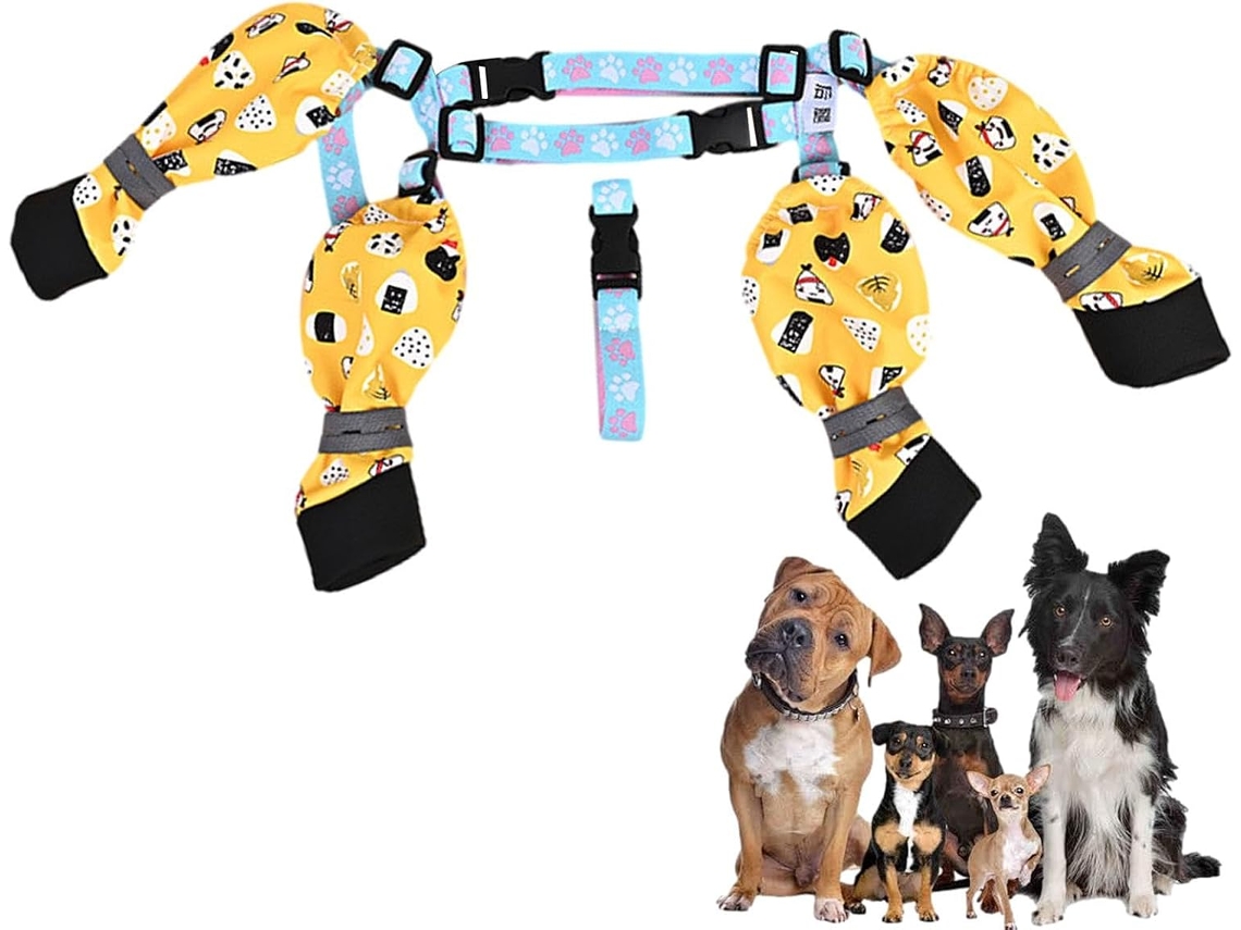 Botas Cães Com Suspensórios, Sapatos Cães