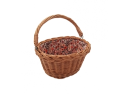 Cesta De Bicicleta Hollie Com Flores Retrô