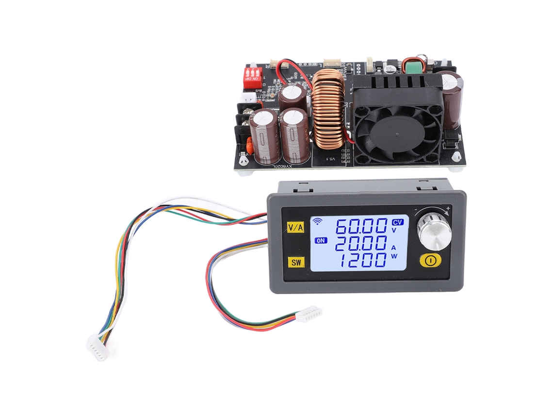 Fonte de Alimentação CNC Regulável DC 60V 20A 1200W Módulo Buck