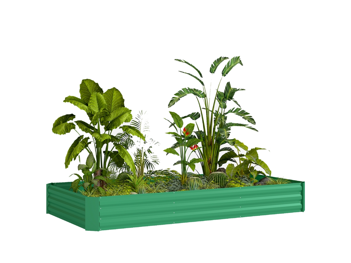 Jardineira Elevada de Madeira com 4 Níveis, CHEZMOI (85x45x140cm)