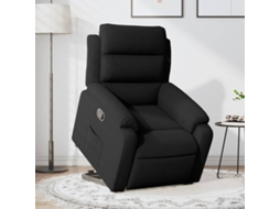 Vidaxl Poltrona Reclinável Elevatória Veludo Preto