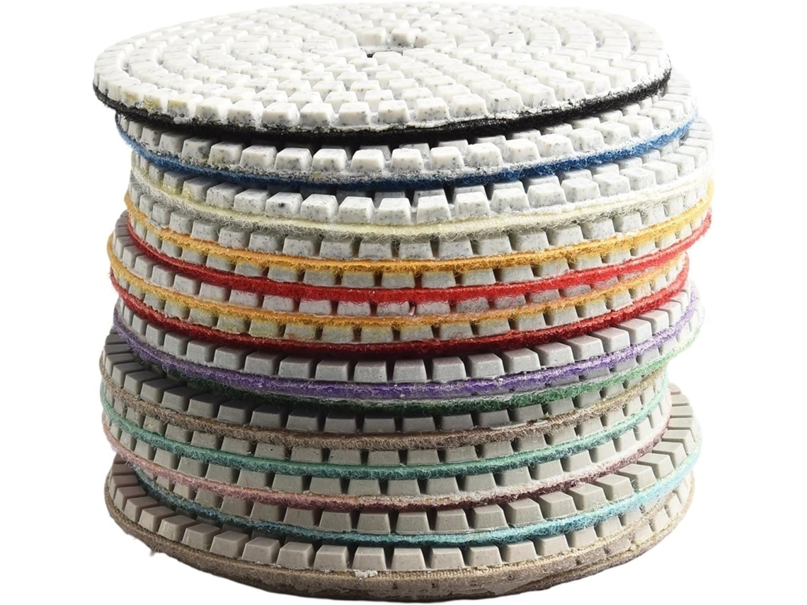 15 Discos De Polimento 10 Cm (4 Polegadas) Com Granulometria