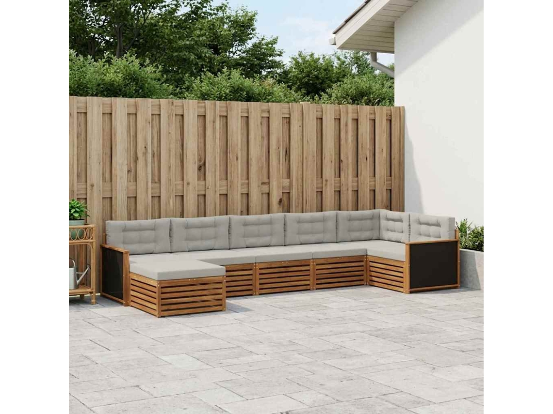 Vidaxl Conjunto De Sofás Para Exterior 7 Unid.
