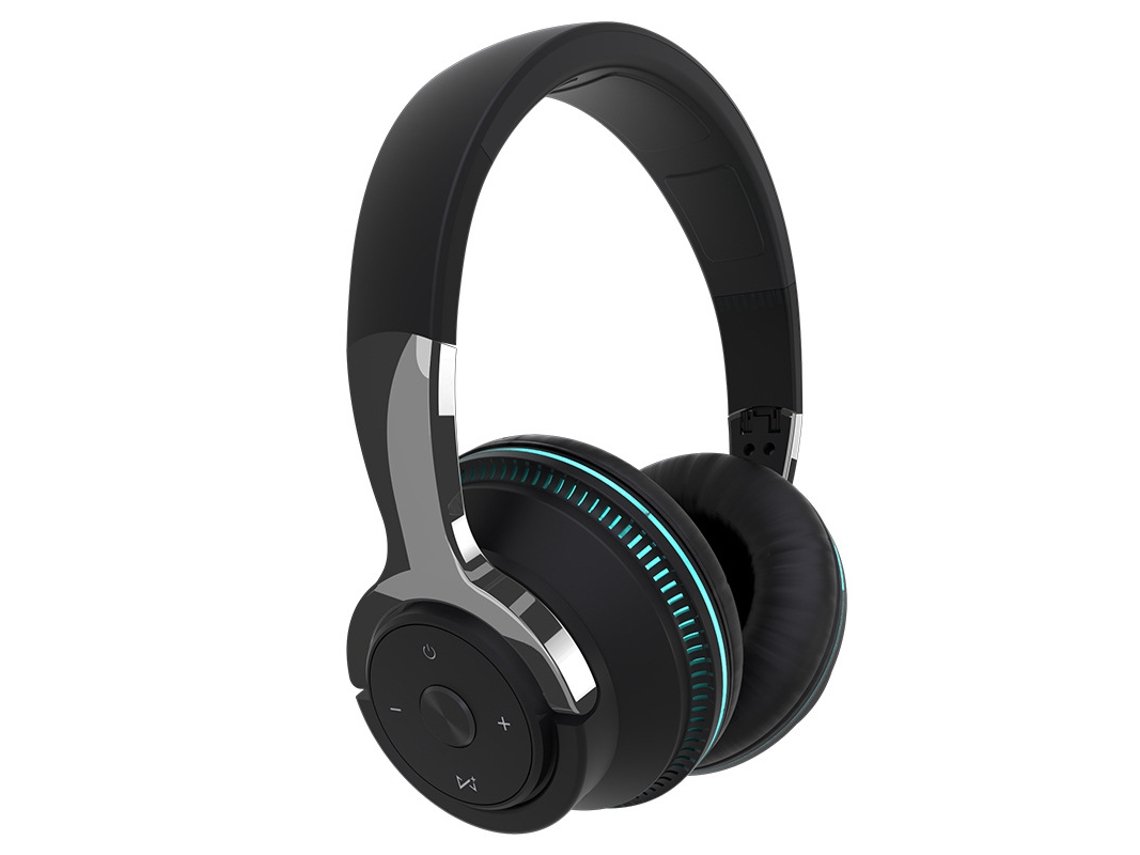 Auriculares Bluetooth Diadema Com Iluminação Led, Confortáveis, Longa Autonomia Compatível Com Pc E Telemóveis