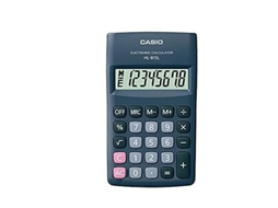Calculadora de bolso CASIO Hl-815L com display de 8 dígitos e raiz quadrada