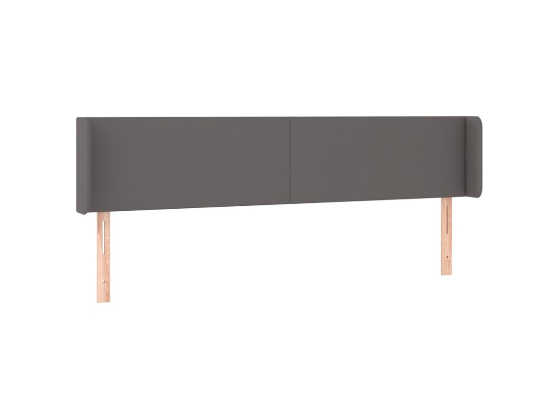 Headboard, Headboards Vidaxl Cinzeto Couro Artificial (203 X 16 X 78/88 Cm)