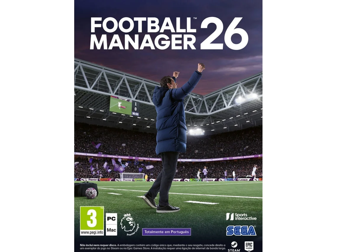 Jogo PC Football Manager 26 (Código de Descarga na Caixa)