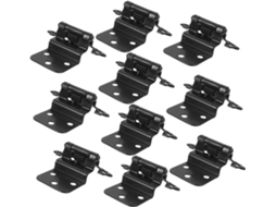 Conjunto De 10 Dobradiças Ferro Reforçado Para Portas Armários, Com