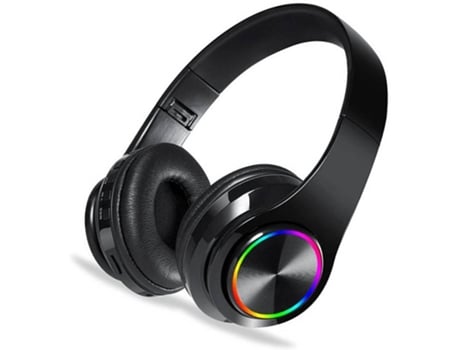 Auscultadores Bluetooth INTERSTELLAR Led (On Ear - Preto)