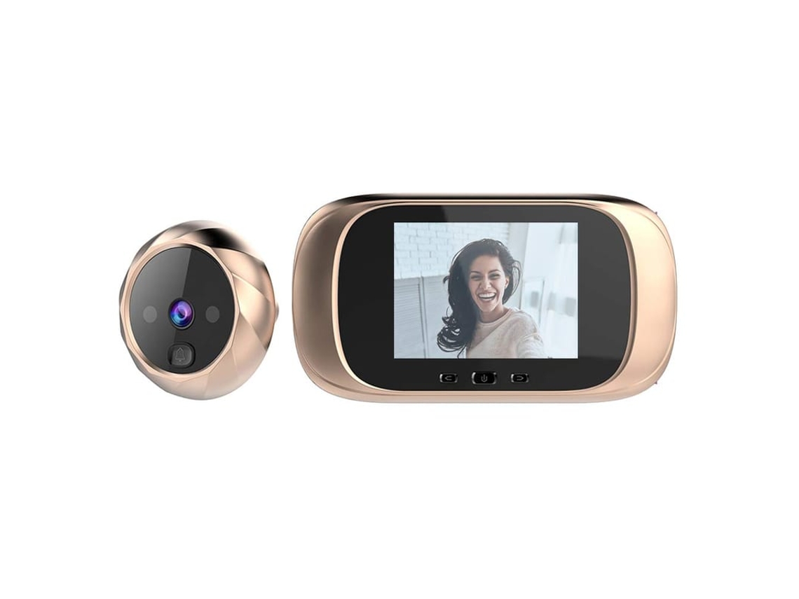 2026-timbre De Porta Com Câmera Lcd Visor Digital De 2,8 Polegadas 90 Graus Noite Infrarrojo Ouro