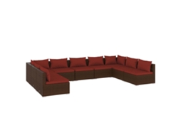 Garden Lounge Set, Garden Lounge Sets Vidaxl Marrom Rattan / Vime (n/a)