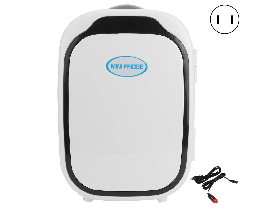 Mini frigorífico elétrico portátil 6l, 12v, frio e quente, com carregador de isqueiro