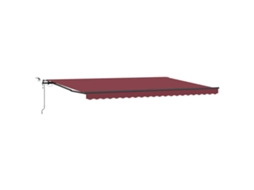 Toldo Retrátil Automático com Luzes Led 500x300cm Bordô MAISON EXCLUSIVE
