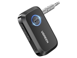 Receptor De Áudio Ugreen Bluetooth 5.3 Aux Preto